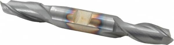 Cleveland - 9/16", 1-3/8" LOC, 5/8" Shank Diam, 5" OAL, 4 Flute, Cobalt Square End Mill - Eagle Tool & Supply