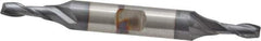 Cleveland - 3/16", 7/16" LOC, 3/8" Shank Diam, 3-1/4" OAL, 2 Flute, Cobalt Square End Mill - Double End, TiCN Finish, Spiral Flute, 30° Helix, Centercutting, Right Hand Cut, Right Hand Flute, Series HDC-2 - Eagle Tool & Supply