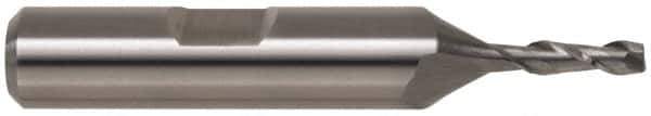 Cleveland - 1", 2" LOC, 1" Shank Diam, 4-1/2" OAL, 2 Flute, Powdered Metal Square End Mill - Single End, TiCN Finish, Spiral Flute, 37° Helix, Centercutting, Right Hand Cut, Right Hand Flute, Series PM-2 - Eagle Tool & Supply
