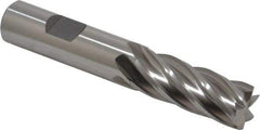 Cleveland - 5/8", 1-5/8" LOC, 5/8" Shank Diam, 3-1/4" OAL, 6 Flute, Cobalt Square End Mill - Single End, Uncoated, Spiral Flute, 30° Helix, Centercutting, Right Hand Cut, Right Hand Flute, Series HGC-4C - Eagle Tool & Supply