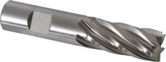 Cleveland - 3/4", 1-5/8" LOC, 3/4" Shank Diam, 3-7/8" OAL, 6 Flute, Cobalt Square End Mill - Single End, Uncoated, Spiral Flute, 30° Helix, Centercutting, Right Hand Cut, Right Hand Flute, Series HGC-4C - Eagle Tool & Supply