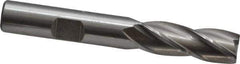 Cleveland - 25/64", 1" LOC, 3/8" Shank Diam, 2-11/16" OAL, 4 Flute, Cobalt Square End Mill - Single End, Uncoated, Spiral Flute, 30° Helix, Centercutting, Right Hand Cut, Right Hand Flute, Series HGC-4C - Eagle Tool & Supply
