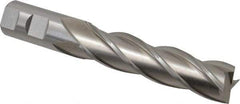 Cleveland - 1", 4" LOC, 1" Shank Diam, 6-1/2" OAL, 4 Flute, Cobalt Square End Mill - Single End, Uncoated, Spiral Flute, 30° Helix, Centercutting, Right Hand Cut, Right Hand Flute, Series HGC-4C - Eagle Tool & Supply