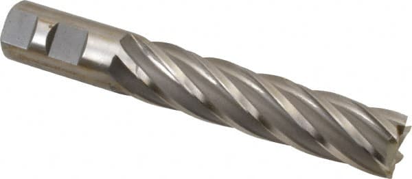 Cleveland - 1", 4" LOC, 1" Shank Diam, 6-1/2" OAL, 6 Flute, Cobalt Square End Mill - Eagle Tool & Supply