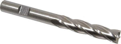 Cleveland - 13/32", 1-3/4" LOC, 3/8" Shank Diam, 3-3/4" OAL, 4 Flute, Cobalt Square End Mill - Single End, Uncoated, Spiral Flute, 30° Helix, Centercutting, Right Hand Cut, Right Hand Flute, Series HGC-4C - Eagle Tool & Supply