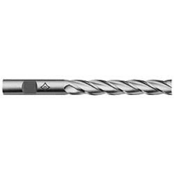 Cleveland - 5/8", 4" LOC, 5/8" Shank Diam, 6-1/8" OAL, 4 Flute, Cobalt Square End Mill - Eagle Tool & Supply