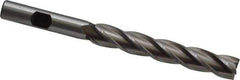 Cleveland - 7/16", 2-3/4" LOC, 3/8" Shank Diam, 4-1/2" OAL, 4 Flute, Cobalt Square End Mill - Single End, Uncoated, Spiral Flute, 30° Helix, Centercutting, Right Hand Cut, Right Hand Flute, Series HGC-4C - Eagle Tool & Supply