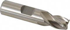 Cleveland - 7/16", 1/2" LOC, 1/2" Shank Diam, 2-3/16" OAL, 4 Flute, Powdered Metal Square End Mill - Single End, Uncoated, Spiral Flute, 37° Helix, Centercutting, Right Hand Cut, Right Hand Flute, Series PM-4 - Eagle Tool & Supply