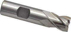 Cleveland - 5/8", 5/8" LOC, 5/8" Shank Diam, 2-3/4" OAL, 4 Flute, Powdered Metal Square End Mill - Single End, Uncoated, Spiral Flute, 37° Helix, Centercutting, Right Hand Cut, Right Hand Flute, Series PM-4 - Eagle Tool & Supply