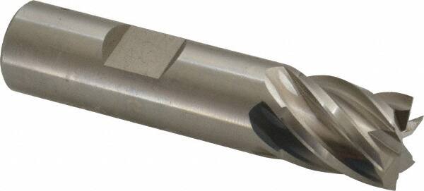 Cleveland - 5/8", 5/8" LOC, 5/8" Shank Diam, 2-3/4" OAL, 6 Flute, Powdered Metal Square End Mill - Eagle Tool & Supply