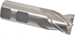 Cleveland - 1", 1" LOC, 1" Shank Diam, 3-1/2" OAL, 4 Flute, Powdered Metal Square End Mill - Single End, Uncoated, Spiral Flute, 37° Helix, Centercutting, Right Hand Cut, Right Hand Flute, Series PM-4 - Eagle Tool & Supply