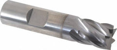 Cleveland - 5/8", 5/8" LOC, 5/8" Shank Diam, 2-3/4" OAL, 6 Flute, Powdered Metal Square End Mill - Single End, TiCN Finish, Spiral Flute, 37° Helix, Centercutting, Right Hand Cut, Right Hand Flute, Series PM-4 - Eagle Tool & Supply