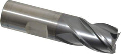 Cleveland - 3/4", 3/4" LOC, 3/4" Shank Diam, 3" OAL, 4 Flute, Powdered Metal Square End Mill - Single End, TiCN Finish, Spiral Flute, 37° Helix, Centercutting, Right Hand Cut, Right Hand Flute, Series PM-4 - Eagle Tool & Supply