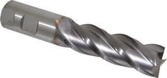 Cleveland - 1", 50.8mm LOC, 1" Shank Diam, 5-1/2" OAL, 4 Flute, Powdered Metal Square End Mill - Eagle Tool & Supply