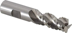 Cleveland - 3/4" Diam, Coarse Pitch, 1-5/8" LOC, 3 Flute Powdered Metal Corner Radius Roughing End Mill - Uncoated, 3-7/8" OAL, 3/4" Shank Diam, Single End, Centercutting, 42° Helix - Eagle Tool & Supply