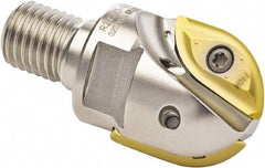 Seco - 16mm Cut Diam, 14mm Max Depth of Cut, Indexable Ball Nose End Mill - 27.99mm Head Length, M10 Modular Connection, R218.20 Toolholder, 218.20 080 Insert - Eagle Tool & Supply