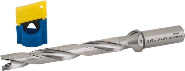 Iscar - 0.63" to 0.665" Diam, 8xD, 5.04" Max Depth, 3/4" Shank Diam, 8" OAL, Replaceable-Tip Drill - FCP, ICK, ICK-2M, ICM, ICN, ICP, iCP-2M Insert, 16 Seat Size, 87470605 Toolholder, Series SumoCham - Eagle Tool & Supply