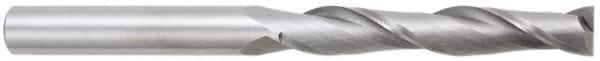 OSG - 20mm, 76mm LOC, 20mm Shank Diam, 153mm OAL, 2 Flute, Solid Carbide Square End Mill - Single End, Uncoated, Spiral Flute, 30° Helix, Centercutting, Right Hand Cut, Right Hand Flute, Series 482 - Eagle Tool & Supply