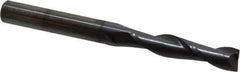 OSG - 3/8", 1-3/4" LOC, 3/8" Shank Diam, 4" OAL, 2 Flute, Solid Carbide Square End Mill - Single End, TiCN Finish, Spiral Flute, 30° Helix, Centercutting, Right Hand Cut, Right Hand Flute, Series 482 - Eagle Tool & Supply