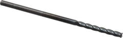 OSG - 1/8", 1" LOC, 1/8" Shank Diam, 3" OAL, 4 Flute, Solid Carbide Square End Mill - Single End, TiCN Finish, Spiral Flute, 30° Helix, Centercutting, Right Hand Cut, Right Hand Flute, Series 484 - Eagle Tool & Supply