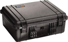 Pelican Products, Inc. - 17-13/64" Wide x 8-13/32" High, Clamshell Hard Case - Black, Polypropylene - Eagle Tool & Supply