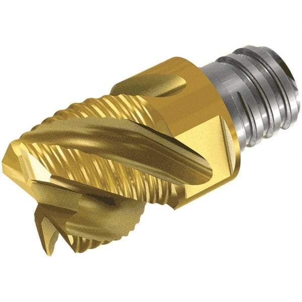 Iscar - MM ERS Grade IC908 Carbide End Milling Tip Insert - TiAlN Finish, 4 Flutes, 5/16" Cutting Diam, 0.2" Depth of Cut, 0.39" Extension, 45° Helix - Eagle Tool & Supply