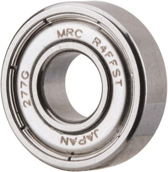 SKF - 1/4" Bore Diam, 5/8" OD, Double Shield Deep Groove Radial Ball Bearing - 0.196" Wide, 1 Row, Round Bore, 139 Lb Static Capacity, 266 Lb Dynamic Capacity - Eagle Tool & Supply