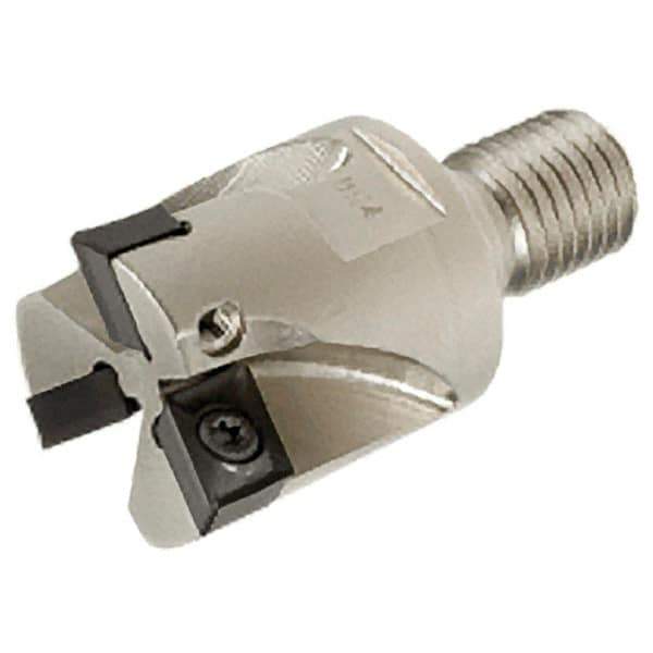 Iscar - 32mm Cut Diam, 9mm Max Depth of Cut, 35mm OAL, Indexable Square Shoulder End Mill - XCMT 120408TR Inserts, M16 Modular Connection, Series FlexFit, IscarPlunger - Eagle Tool & Supply