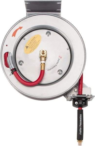 PRO-SOURCE - 25' Spring Retractable Hose Reel - 300 psi, Hose Included - Eagle Tool & Supply