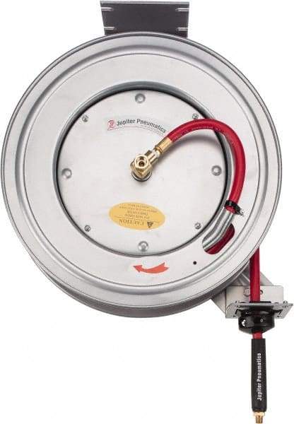 PRO-SOURCE - 50' Spring Retractable Hose Reel - 300 psi, Hose Included - Eagle Tool & Supply