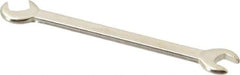 Proto - 7/32" x 1/4" Standard Ignition Open End Wrench - 3" OAL, Double End, Satin Finish, 15° & 60° Head Angle - Eagle Tool & Supply