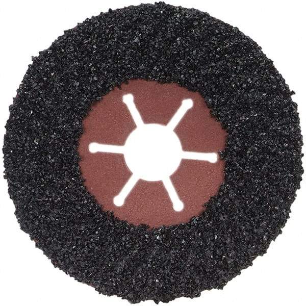 Norton - 4-1/2" Diam 7/8" Hole 16 Grit Fiber Disc - Very Coarse Grade, Silicon Carbide - Eagle Tool & Supply