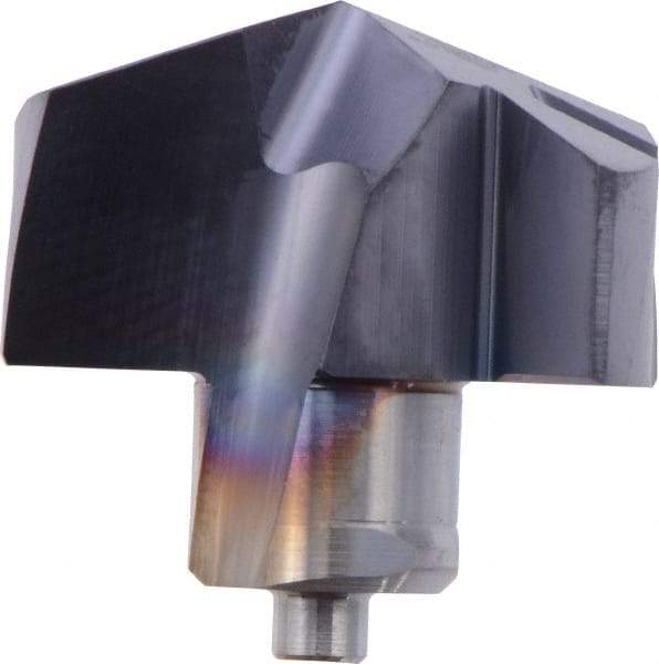 Iscar - Series ICM, 0.76" Diam Grade IC908 140° Replaceable Drill Tip - Carbide, TiAlN Finish, 19 Seat Size, Through Coolant - Eagle Tool & Supply