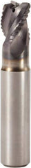 Seco - 16mm Diam, 18mm LOC, 3 Flute Solid Carbide 0.5mm Corner Radius Roughing End Mill - MEGA-T Finish, 85mm OAL, 16mm Shank Diam, Single End, Extended Reach, Centercutting, 37.5° Helix - Eagle Tool & Supply