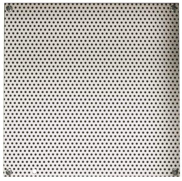 Cooper B-Line - 4-1/4" OAW x 6-1/4" OAH Powder Coat Finish Electrical Enclosure Perforated Panel - 8" x 6" Box, 16 Gauge Steel, Use with 864-1/866-1 - Eagle Tool & Supply