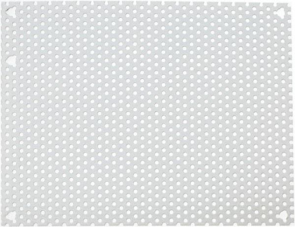 Cooper B-Line - 6-7/8" OAW x 8-7/8" OAH Powder Coat Finish Electrical Enclosure Perforated Panel - 10" x 8" Box, 16 Gauge Steel, Use with 1084-12CHC/1084-12CHCS/1086-12CHC - Eagle Tool & Supply