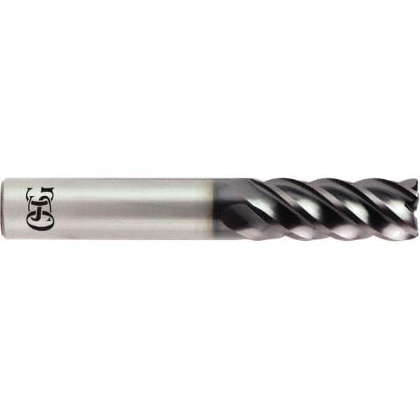 OSG - 1/2" Diam 5 Flute Solid Carbide 0.09" Corner Radius End Mill - Eagle Tool & Supply