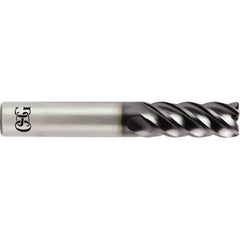 OSG - 1/2" Diam 5 Flute Solid Carbide 0.09" Corner Radius End Mill - Eagle Tool & Supply