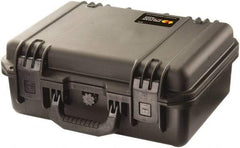 Pelican Products, Inc. - 12-45/64" Wide x 6-39/64" High, Clamshell Hard Case - Black, HPX High Performance Resin - Eagle Tool & Supply