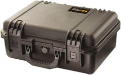 Pelican Products, Inc. - 12-45/64" Wide x 6-39/64" High, Clamshell Hard Case - Black, HPX High Performance Resin - Eagle Tool & Supply