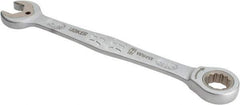 Wera - 5/8" 12 Point Combination Wrench - 8-15/32" OAL, Chrome Molybdenum Steel, Satin Finish - Eagle Tool & Supply