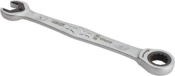 Wera - 14mm 12 Point Combination Wrench - 7-13/32" OAL, Chrome Molybdenum Steel, Satin Finish - Eagle Tool & Supply