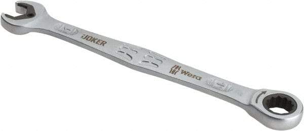 Wera - 11mm 12 Point Combination Wrench - 6-1/2" OAL, Chrome Molybdenum Steel, Satin Finish - Eagle Tool & Supply