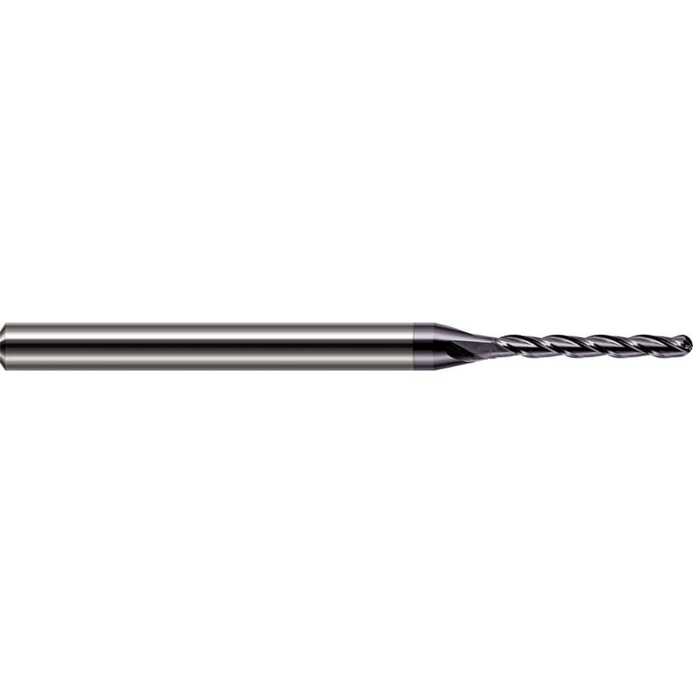 Harvey Tool - Ball End Mills; Mill Diameter (mm): 0.80 ; Mill Diameter (Inch): 1/32 ; Mill Diameter (Decimal Inch): 0.0310 ; Number of Flutes: 3 ; Length of Cut (Inch): 7/32 ; Length of Cut (Decimal Inch): 0.2180 - Exact Industrial Supply