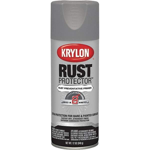 Krylon - 12 oz Gray Primer Automotive Heat Resistant Paint - Flat Finish, Comes in Aerosol Can - Eagle Tool & Supply