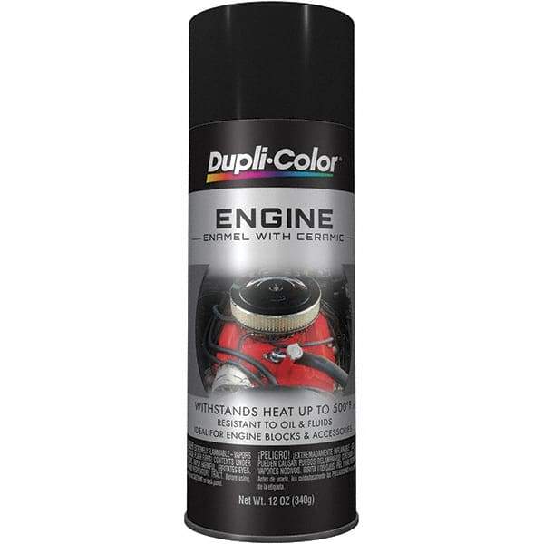 Krylon - 12 oz Chrysler Black Automotive Heat Resistant Paint - Semi-Flat Finish, Comes in Aerosol Can - Eagle Tool & Supply