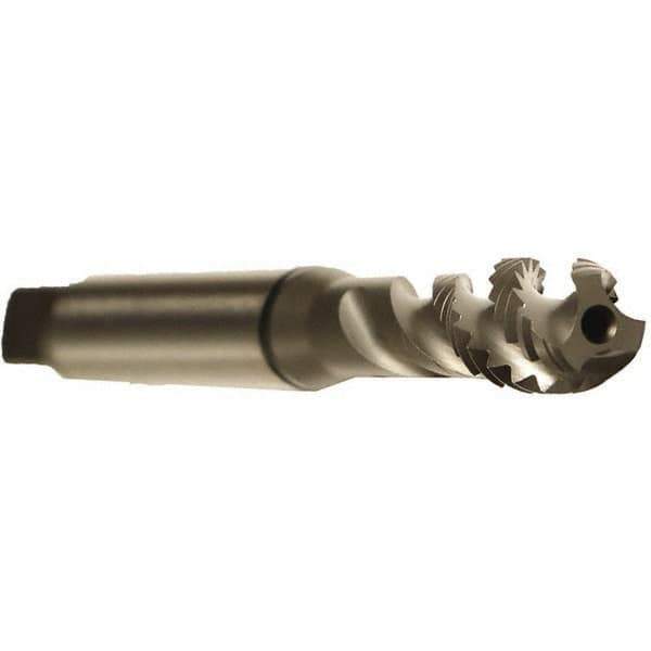 Emuge - 3/8-24 UNF 3 Flute 2B Modified Bottoming Spiral Flute Tap - Cobalt, GLT-1 Finish, 3.937" OAL, Right Hand Flute, Right Hand Thread, Series Enorm - Eagle Tool & Supply