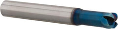 Accupro - 3/8", 4 Flute, Single End, Solid Carbide, 3/32" Corner Radius End Mill - 2-3/4" OAL, 0° Helix, Right Hand Flute, 0.15" LOC, Right Hand Cut, 3/4" Extended Reach - Eagle Tool & Supply
