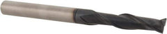 Accupro - 3/16", 3/4" LOC, 3/16" Shank Diam, 2-1/8" OAL, 2 Flute, Solid Carbide Square End Mill - Single End, TiAlN Finish, Spiral Flute, 30° Helix, Centercutting, Right Hand Cut, Right Hand Flute - Eagle Tool & Supply