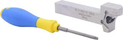 Iscar - External Thread, 0.7874" Max Depth of Cut, 3mm Min Groove Width, 5.315" OAL, Right Hand Indexable Grooving Cutoff Toolholder - 0.6299" Shank Height x 0.6299" Shank Width, PENTA D40... Insert Style, PCH Toolholder Style, Series PentaCut - Eagle Tool & Supply